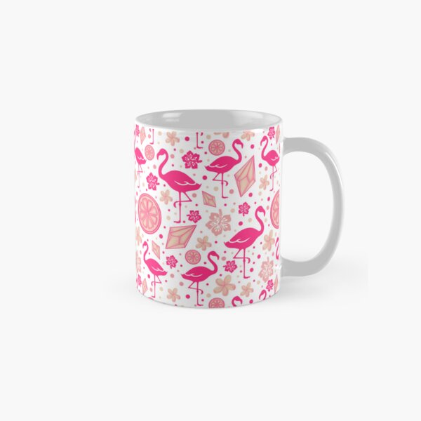 Aperçu de l'œuvre Joli motif flamant rose Summer Vibes Flamingos créée et vendue par Patternbound.