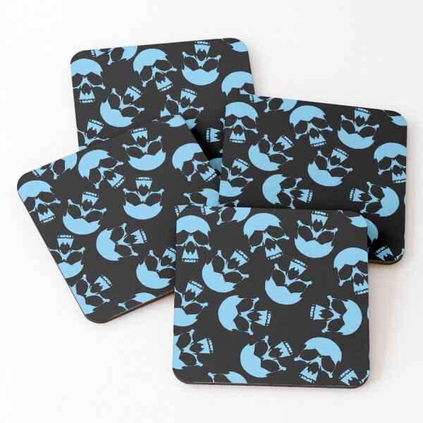 Item preview, Black And Blue Skull Pattern designed and sold by TMBTM.