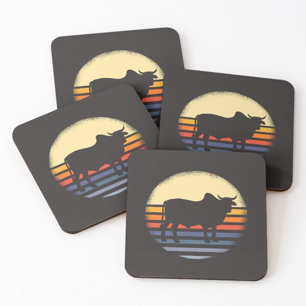 Item preview, Zebu Cow Vintage Sunset designed and sold by MrEddie10.