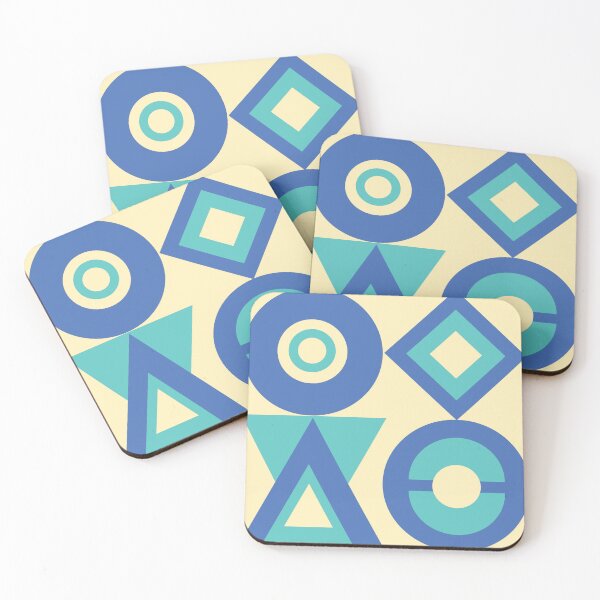 Artikelvorschau, NeoGeo 3 - MCM - Mid-Century Modern Art - Einfaches geometrisches Muster entworfen und verkauft von CattlettArt.