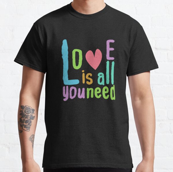 Women's All We Need Is Love Pride Heart Short Sleeve Tee