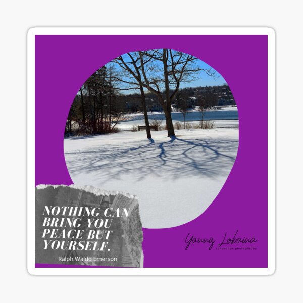 WINTER LANDSCAPE BY YANNIS LOBAINA Sticker