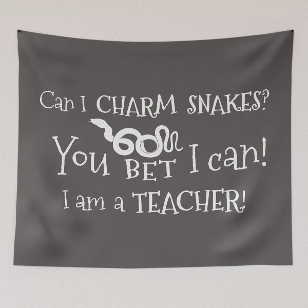 Item preview, Snake Charmer Teacher designed and sold by i-cottagedesign.