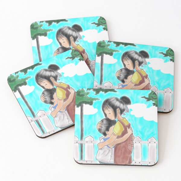 Item preview, big sister hugging little brother designed and sold by AinoOY.