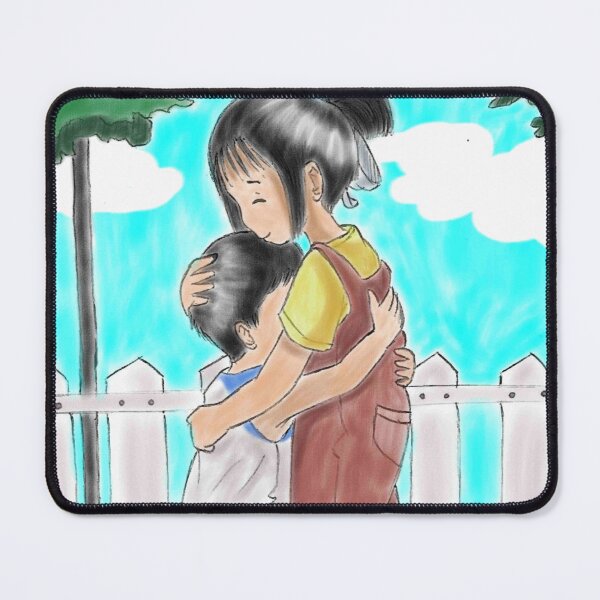 Item preview, big sister hugging little brother designed and sold by AinoOY.