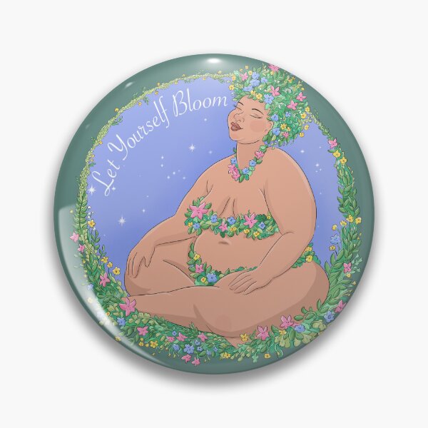 Item preview, Let Yourself Bloom - Body Positive Floral Art by BopoWatercolour  designed and sold by BopoWatercolour.