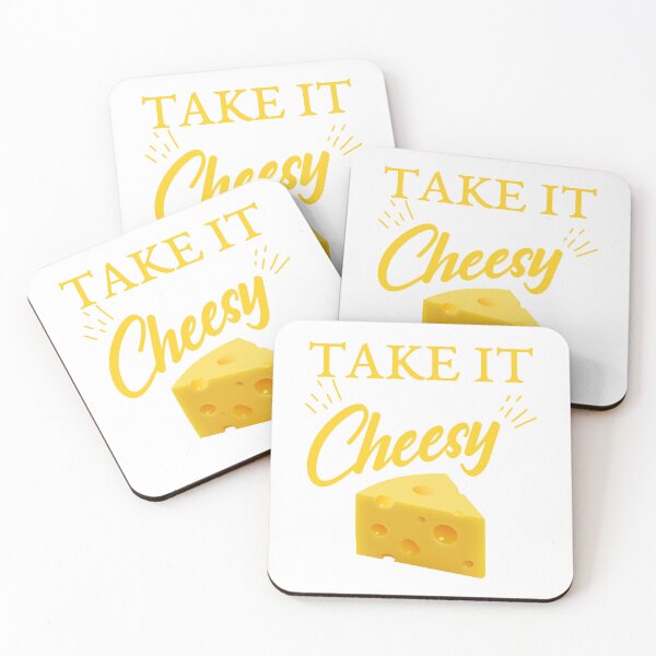 Item preview, Take It Cheesy Cheese Illustration designed and sold by TopMerchz.