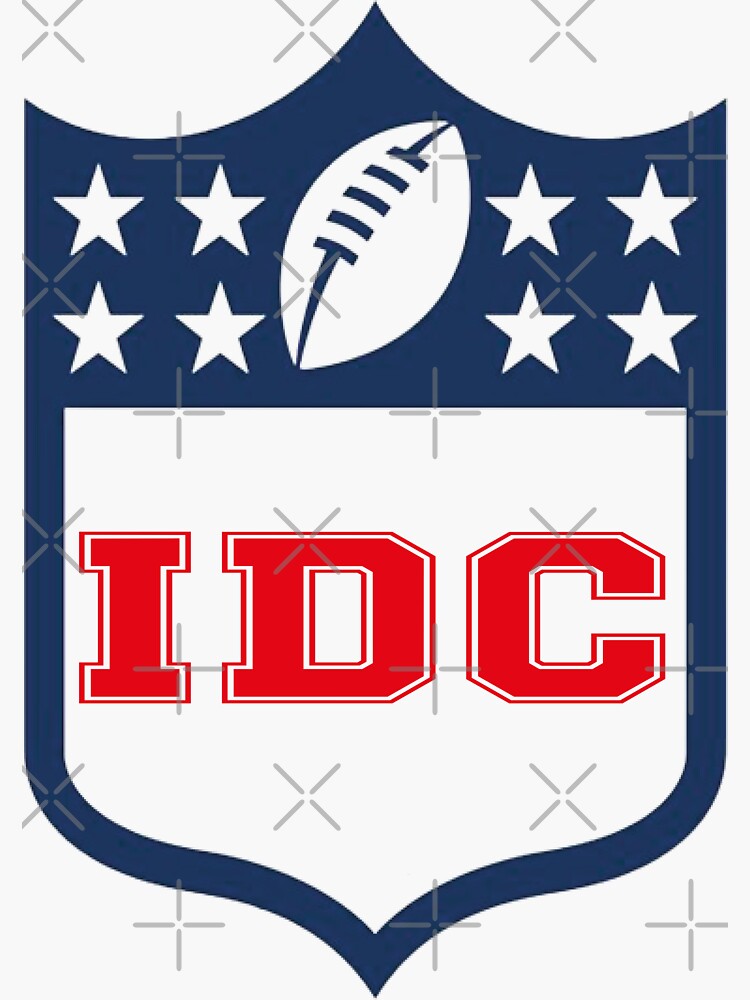 IDC American Football Funny I Don't Care Football Fan Lover, Sticker for  Sale by truewear1