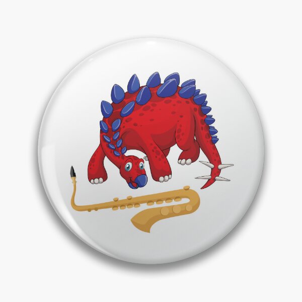 Item preview, Dinosaur Playing Saxophone ,Funny Good Dinosaur Saxophone Lovers Cool Red Blue Design designed and sold by pedrored369.