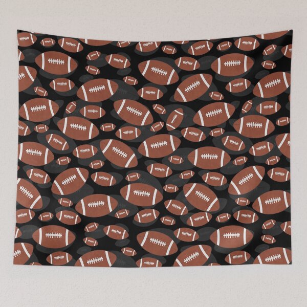 Item preview, Football Ball Balls Pattern Blue Sport Sports designed and sold by Draculaura2009.