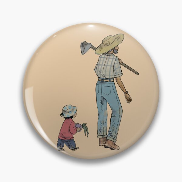 Item preview, Grandpa and Granddaughter working ina field designed and sold by MemoryDream.
