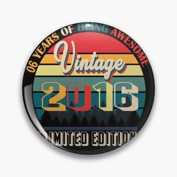 Item preview, 6 years of being awesome vintage 2016 limited edition, 6 Years Old Gifts Vintage 2016 Limited Edition 6 Years Of Being Awesome 6th Birthday Retro designed and sold by SimoSaladain.
