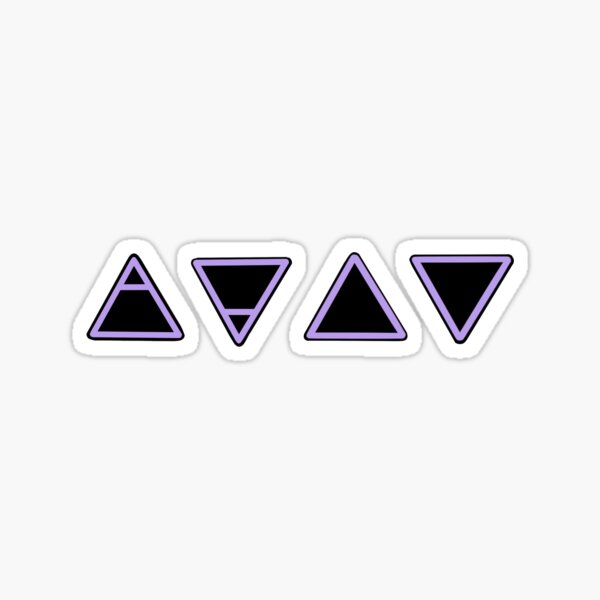 "Pastel Purple Elemental Symbols " Sticker for Sale by sophiajanearts