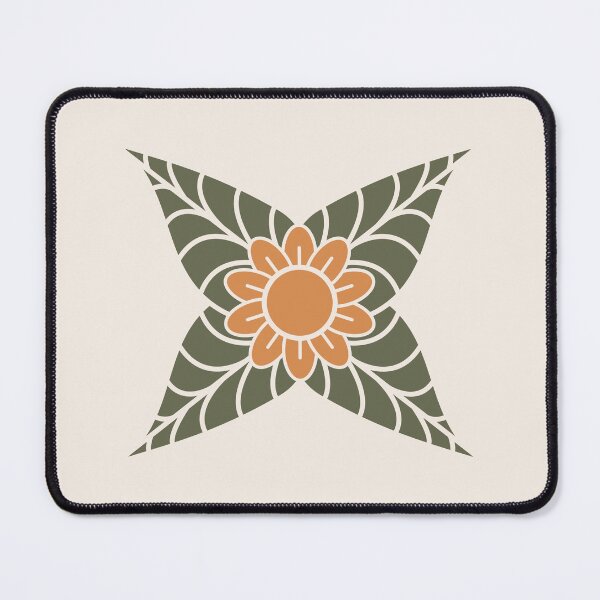 Item preview, Orange Japandi Inspired Flower Design designed and sold by beccaveedesigns.
