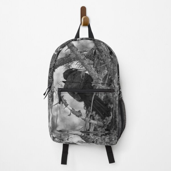 Item preview, Forester at work 4.  Black woodpecker bw designed and sold by Jouko Lehto Photography.