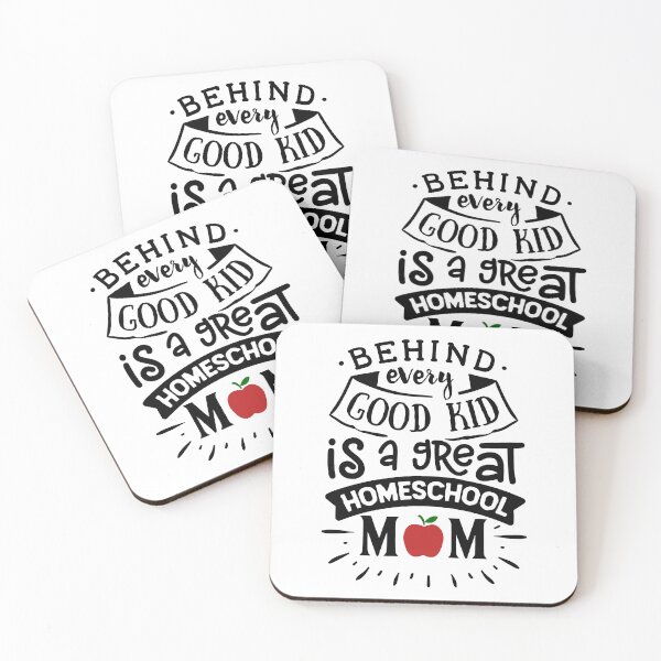 Item preview, Behind every good kid, homeschool mom quote gift designed and sold by TheWildePeach.