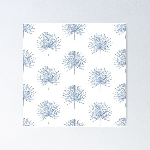 Vista previa del artículo con la obra «Estampado Palmetto - Azul», diseñado y vendido por Elizabeth Weglein.