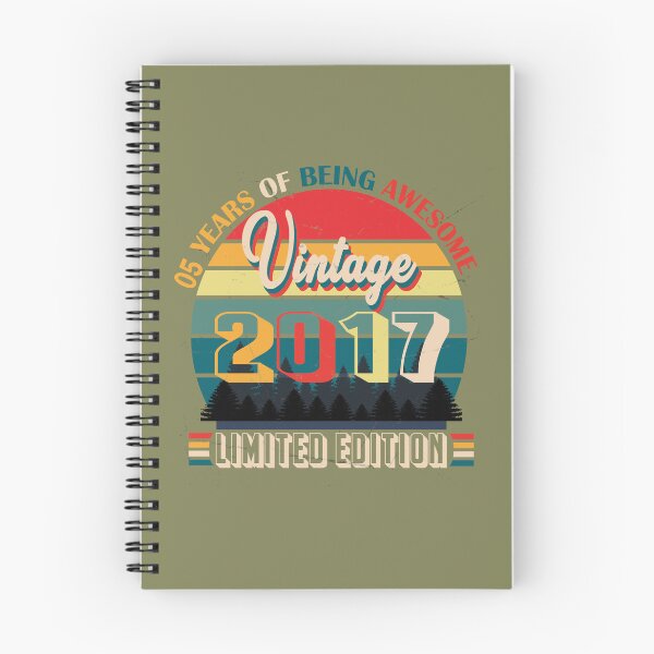 Item preview, 5 years of being awesome vintage 2017 limited edition, 5 Years Old Gifts Vintage 2017 Limited Edition 5 Years Of Being Awesome 5th Birthday Retro designed and sold by SimoSaladain.