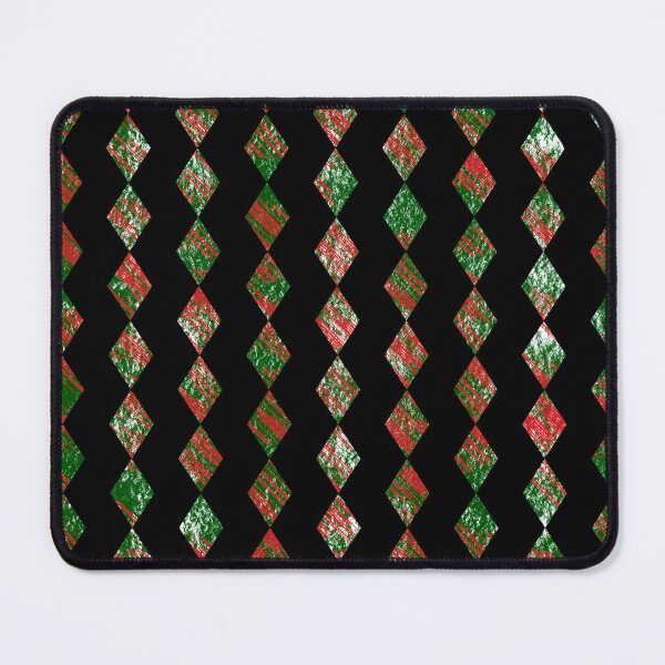 Item preview, Vertical pattern of green and red rhombuses designed and sold by Meo Design.