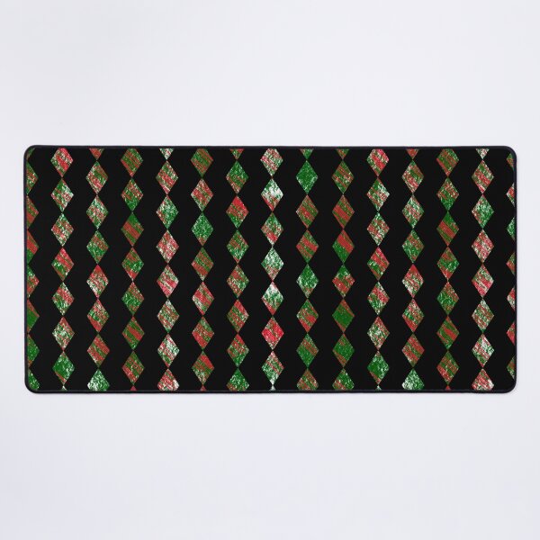 Item preview, Vertical pattern of green and red rhombuses designed and sold by Meo Design.