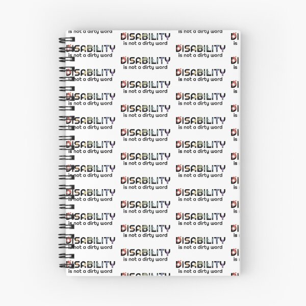 Item preview, Disability is not a dirty word (Black and Rainbow) designed and sold by neatchicdesigns.