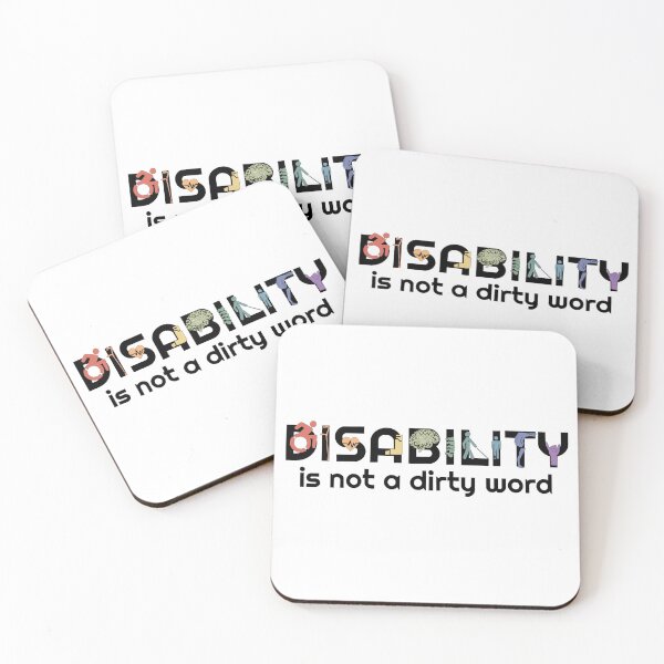 Item preview, Disability is not a dirty word (Black and Rainbow) designed and sold by neatchicdesigns.