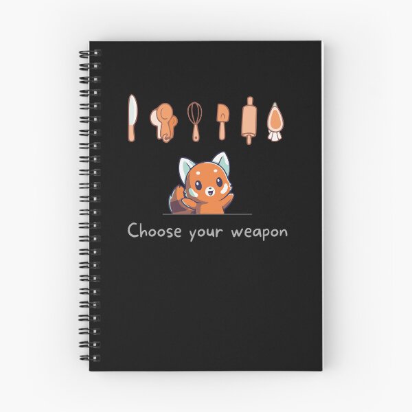 Item preview, Choose Your Weapon Cute Red Panda Print designed and sold by ToplineDesigns.