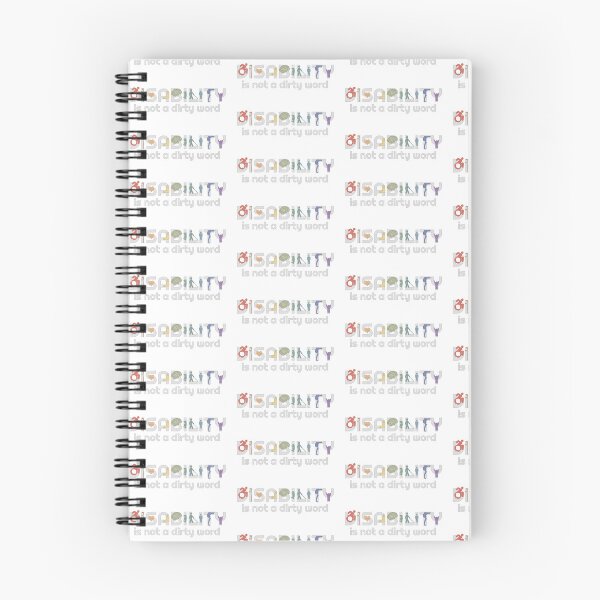 Item preview, Disability is not a dirty word (Light Grey and Rainbow) designed and sold by neatchicdesigns.