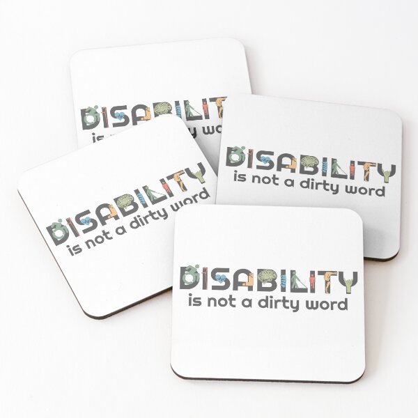 Item preview, Disability is not a dirty word (Black and Colorful) designed and sold by neatchicdesigns.