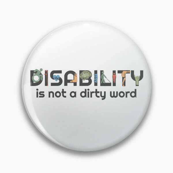 Item preview, Disability is not a dirty word (Black and Colorful) designed and sold by neatchicdesigns.