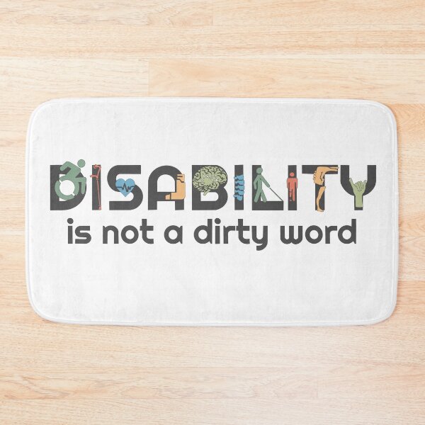 Item preview, Disability is not a dirty word (Black and Colorful) designed and sold by neatchicdesigns.