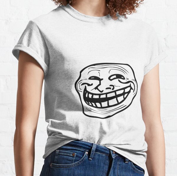 Xd Face T Shirts Redbubble - dipper s troll face roblox