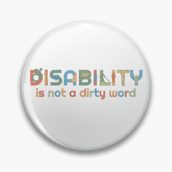Item preview, Disability is not a dirty word (Colorful) designed and sold by neatchicdesigns.