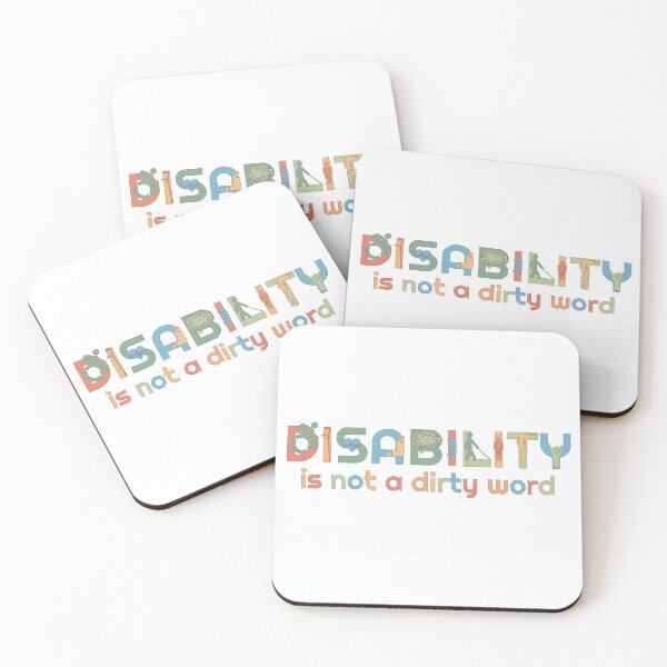Item preview, Disability is not a dirty word (Colorful) designed and sold by neatchicdesigns.