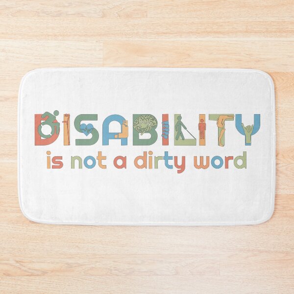 Item preview, Disability is not a dirty word (Colorful) designed and sold by neatchicdesigns.