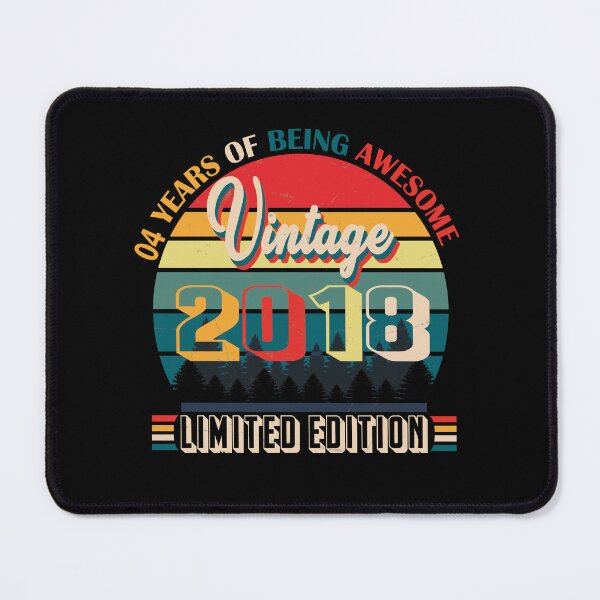 Item preview, 4 years of being awesome vintage 2018 limited edition, 4 Years Old Gifts Vintage 2018 Limited Edition 4 Years Of Being Awesome 4th Birthday Retro designed and sold by SimoSaladain.