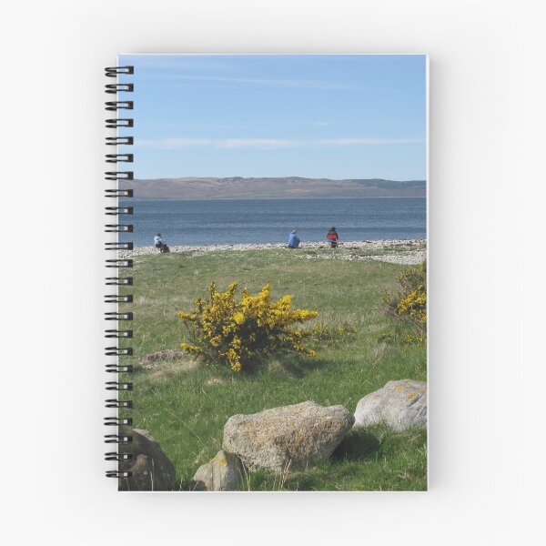 Item preview, Artists on the beach on the Isle of Arran, Scotland designed and sold by icomeinpeace2.