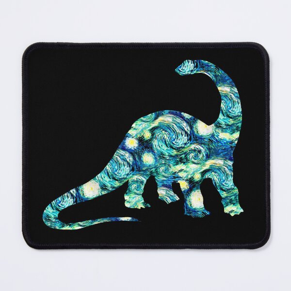Item preview, Starry Night Longneck Dinosaur Silhouette  designed and sold by Kristi Duggins.