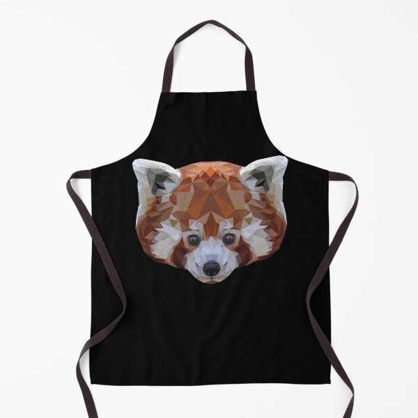 Item preview, Geometric Abstract Red Panda Art Print designed and sold by ToplineDesigns.