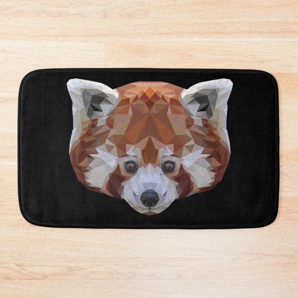 Item preview, Geometric Abstract Red Panda Art Print designed and sold by ToplineDesigns.