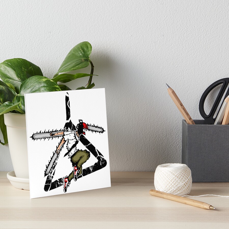 "Denji Chainsawman Pull Cord" Art Board Print by THEMADBRUSH Redbubble