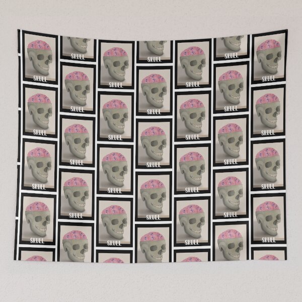 Item preview, skull with brain full of carnivorous worms designed and sold by Martapp.
