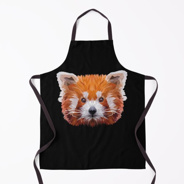 Item preview, Geometric Minimalist Abstract Red Panda Art Print designed and sold by ToplineDesigns.