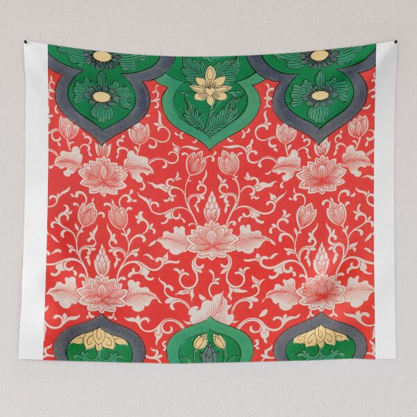 Item preview, Old Traditional Chinese Floral Background designed and sold by portokalis.