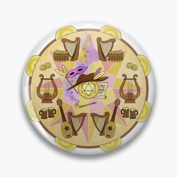 Item preview, Bard Class Dice Mandala designed and sold by GrousyGirl.