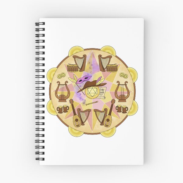 Item preview, Bard Class Dice Mandala designed and sold by GrousyGirl.