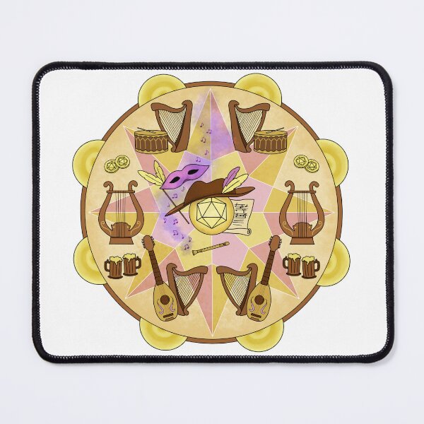 Item preview, Bard Class Dice Mandala designed and sold by GrousyGirl.
