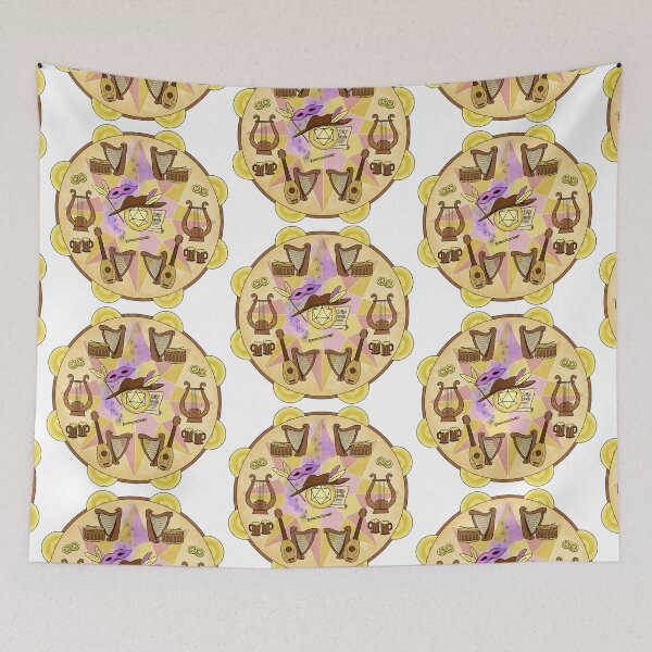 Item preview, Bard Class Dice Mandala designed and sold by GrousyGirl.