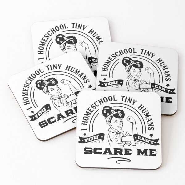 Item preview, I homeschool tiny Humans, you cant scare me, funny homeschool quote designed and sold by TheWildePeach.