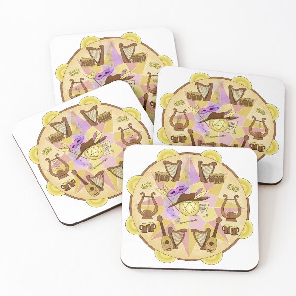 Item preview, Bard Class Dice Mandala designed and sold by GrousyGirl.